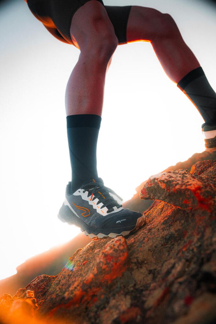 데카트론 러닝 장목 스트랩 양말 1켤레 런 900 스모크 블랙(DECATHLON Running High-Cut Strap Socks 1 Pair Run 900 Smoked Black) - 9