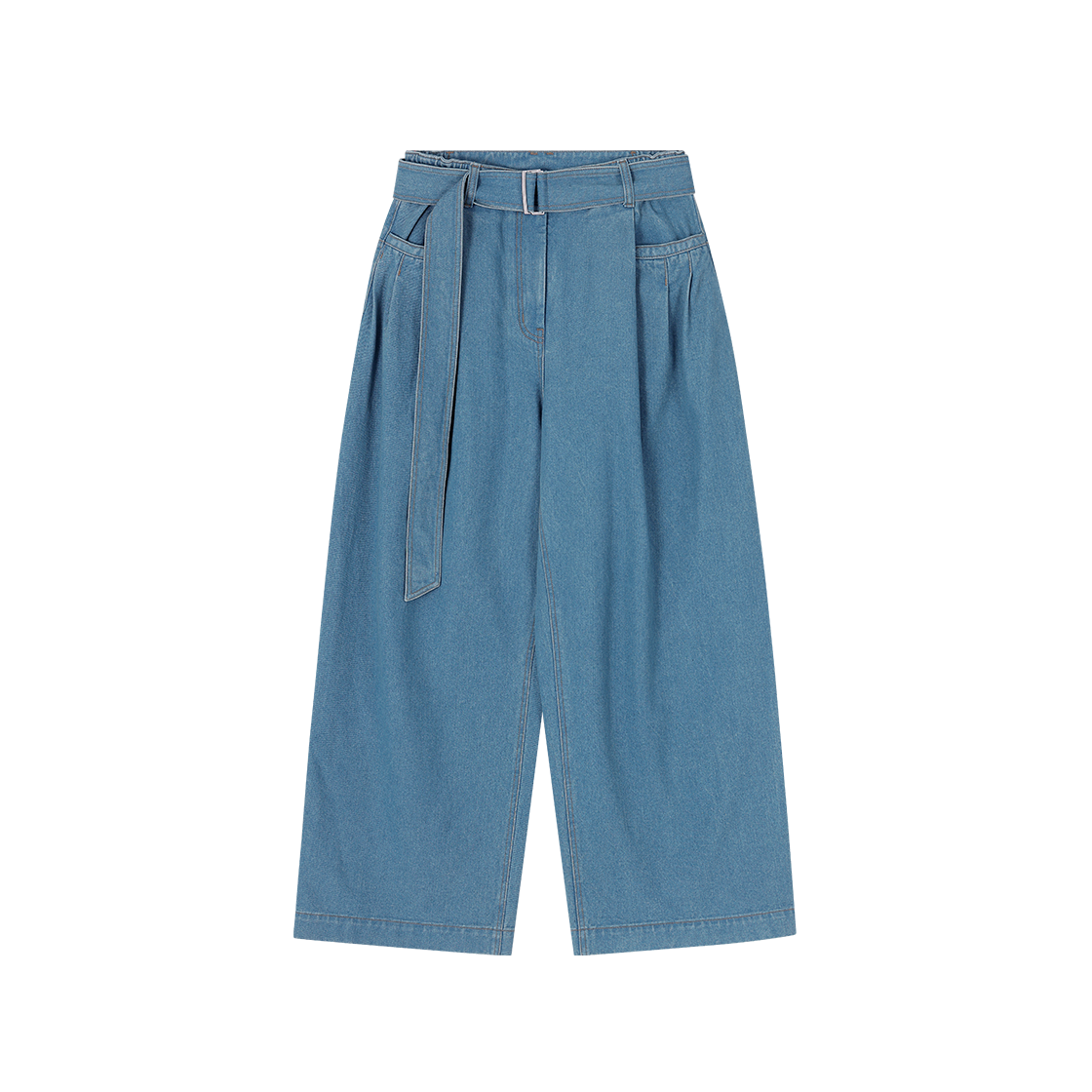 (W) 송지오 컬렉션 엣지폴드 볼륨 데님 블루((W) SONGZIO COLLECTION Edgefold Volume Denim Blue) - 1
