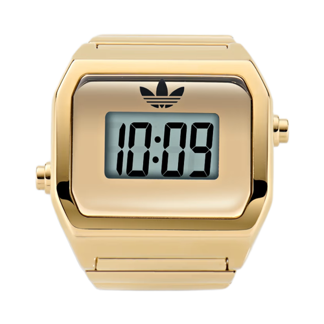 아디다스 디지털 투 링 M 워치 골드 메탈릭(Adidas Digital Two Ring M Watch Gold Metallic)