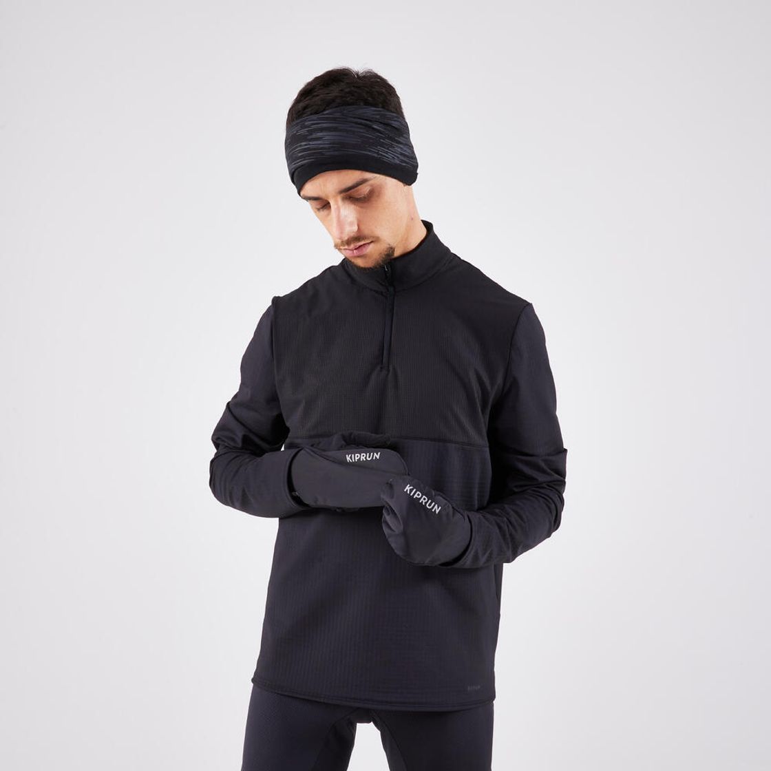 데카트론 러닝 장갑 에볼루티브 V2 스모크 블랙(DECATHLON Running Gloves Evolutive V2 Smoked Black) - 5