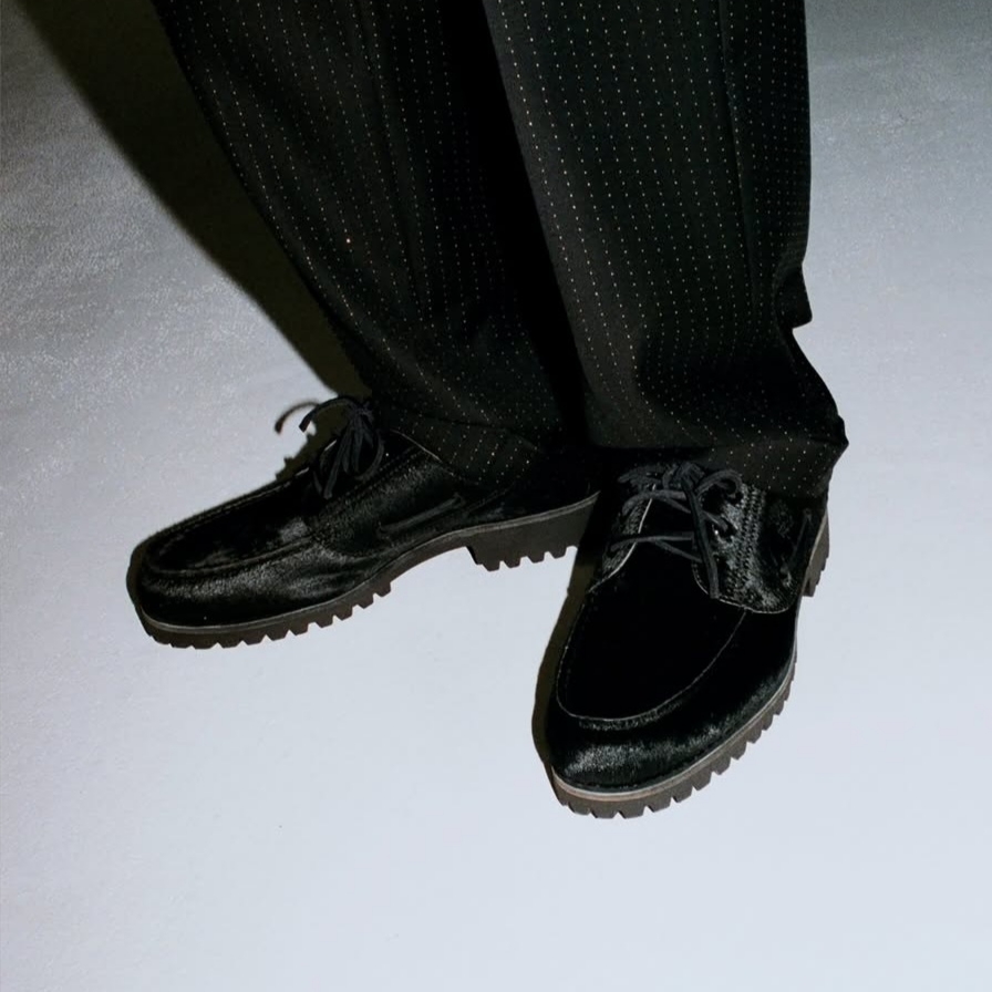 Timberland x Wacko Maria 3-Eye Authentic Boat Shoes Black - Wide 착용 스타일