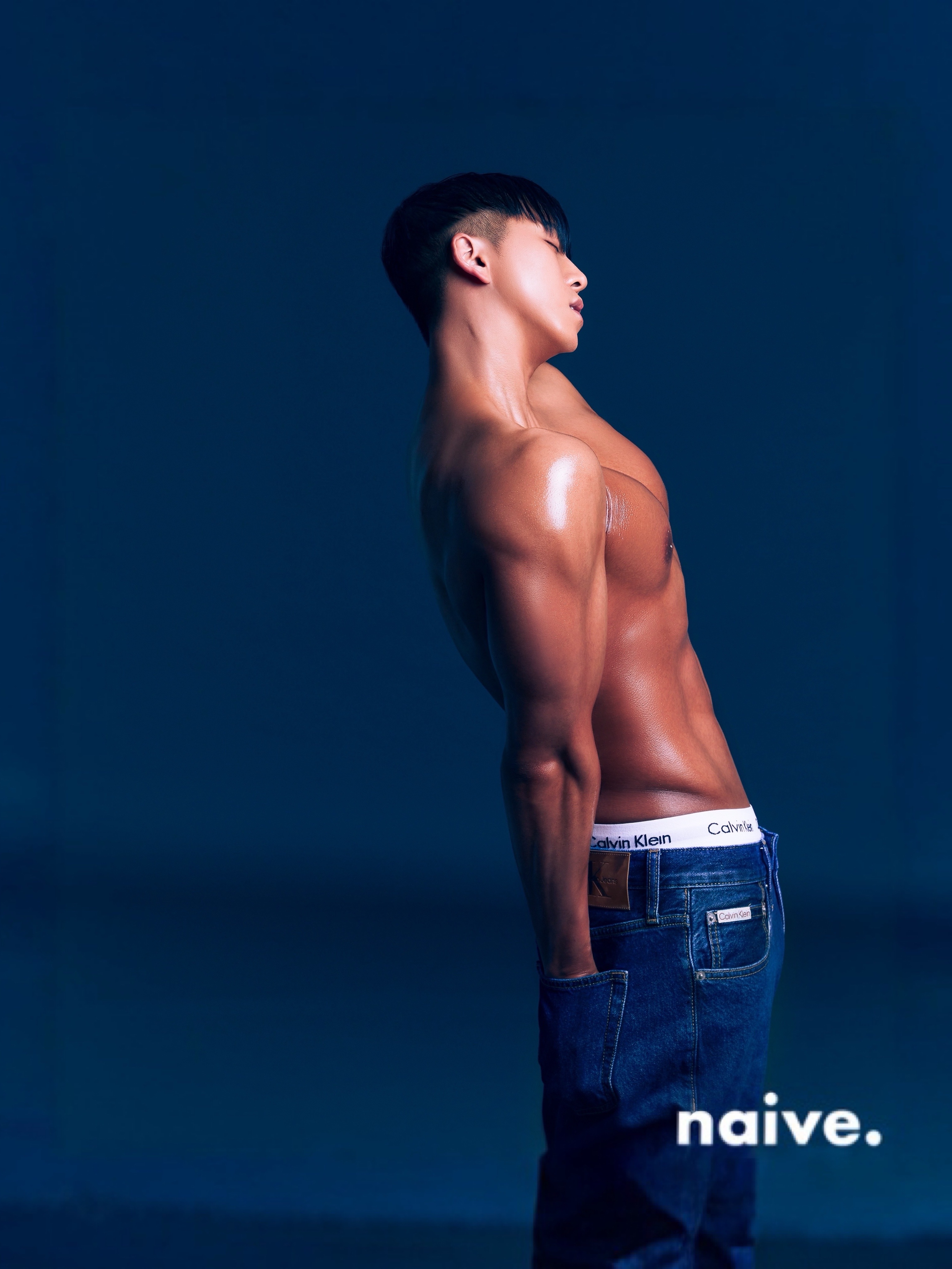 Calvin Klein Cotton Stretch 3-pack Low Rise Trunk Black White Grey Heather 착용 스타일