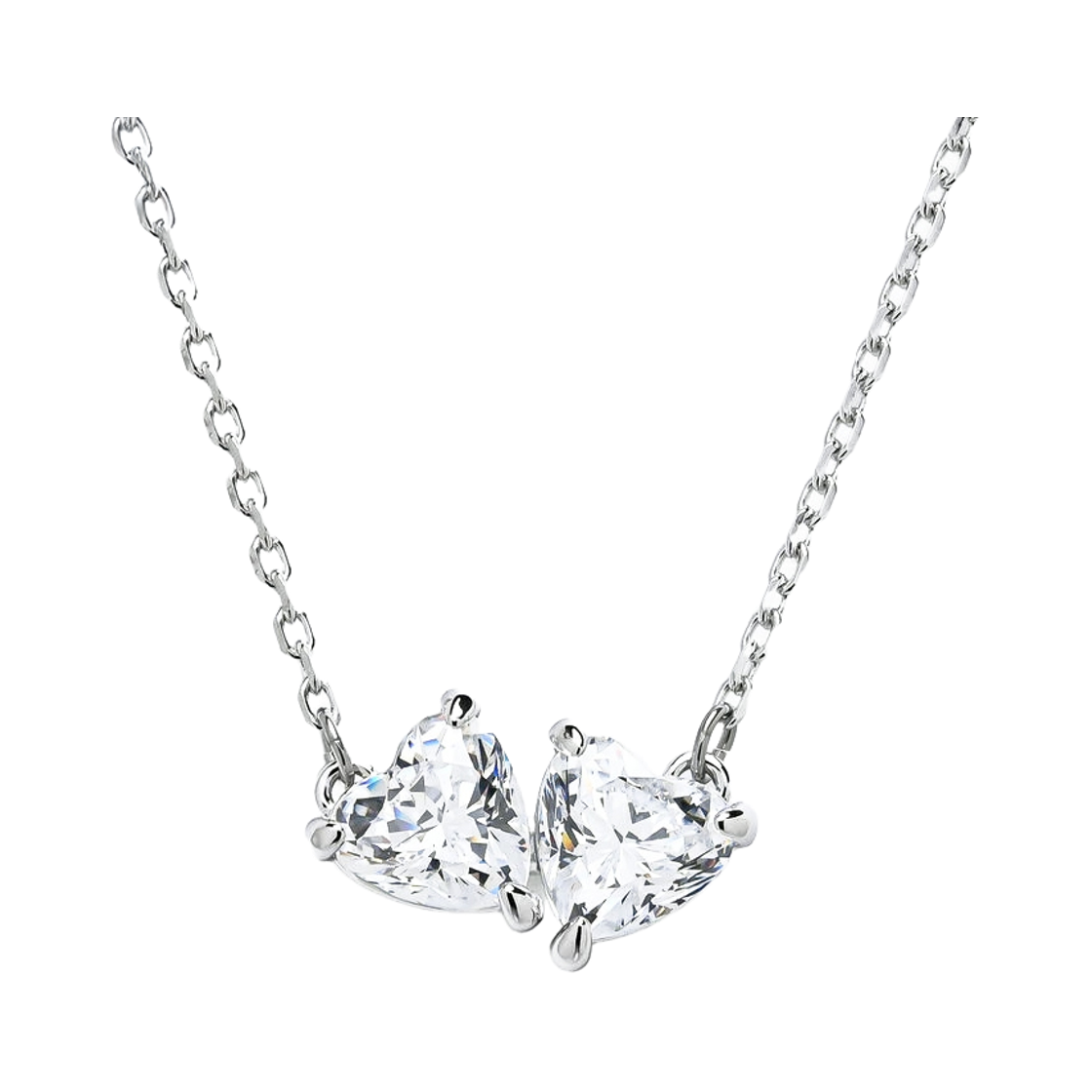 [17% 쿠폰] 스와로브스키 메스메라 어트랙트 네클리스 화이트 로듐 플래팅 (쇼핑백 포함)([17% 쿠폰] Swarovski Mesmera Attract Necklace White Rhodium Plated)