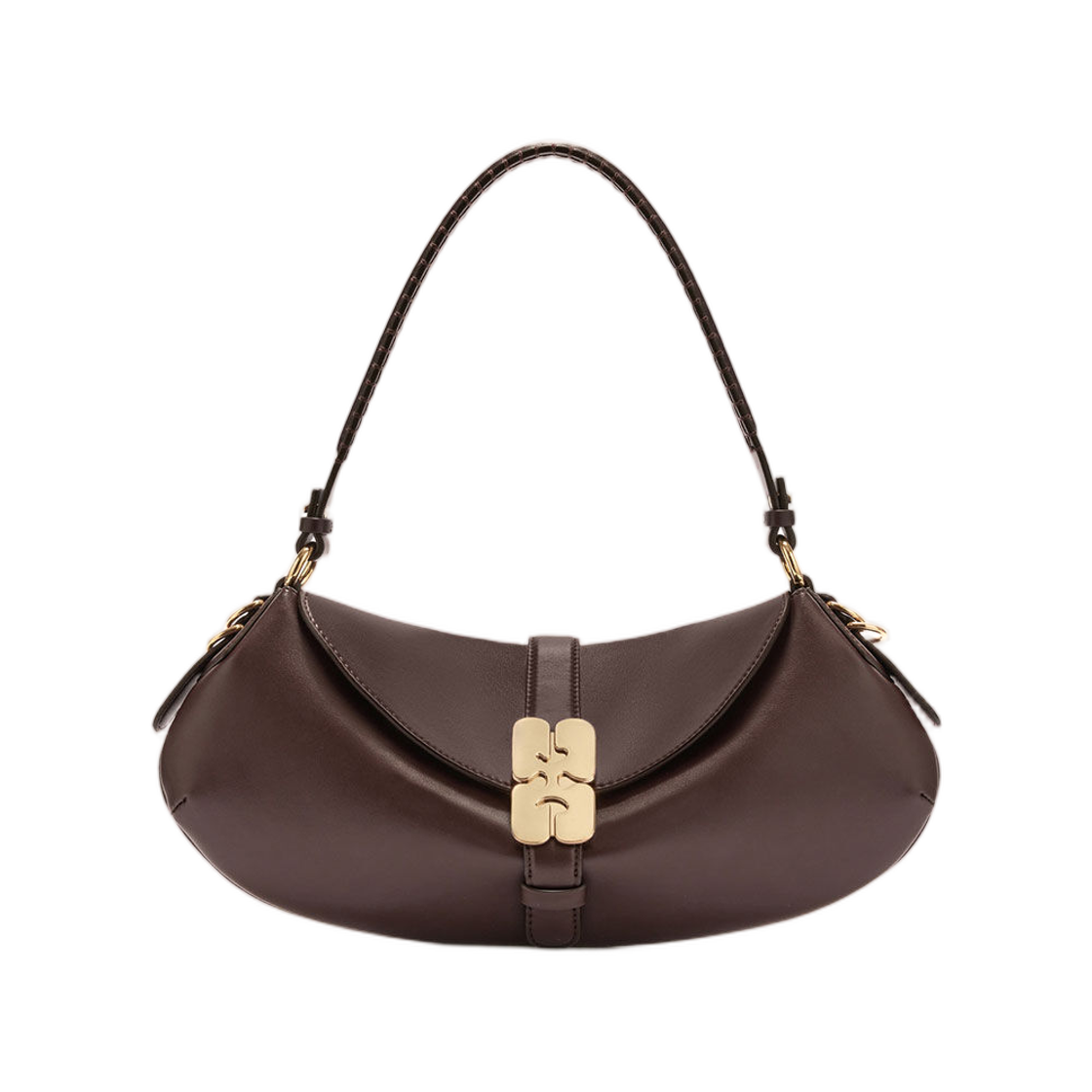 C2050003-979 Ganni B-Kat Bag Brown Chicory Coffee