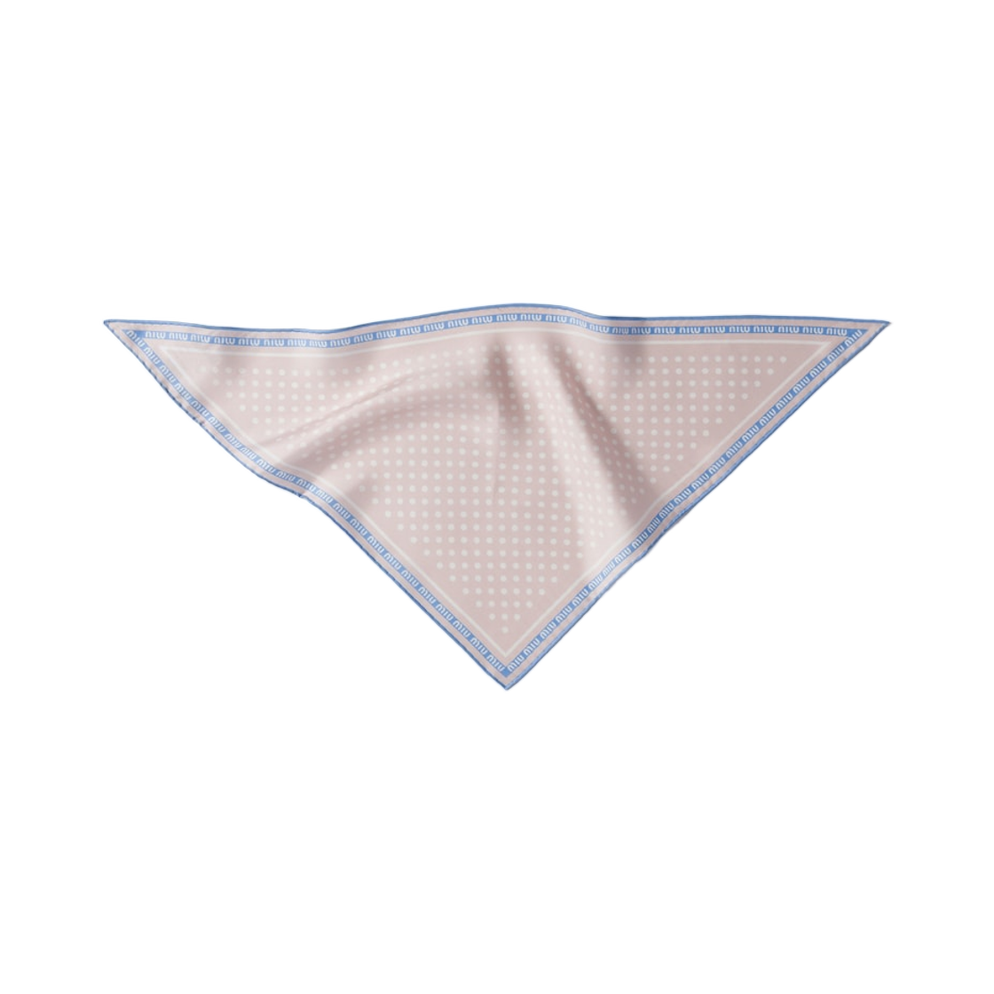 미우 미우 프린티드 트윌 스카프 앨러배스터 핑크 페리윙클(Miu Miu Printed Twill Scarf Alabaster Pink Periwinkle) - 2