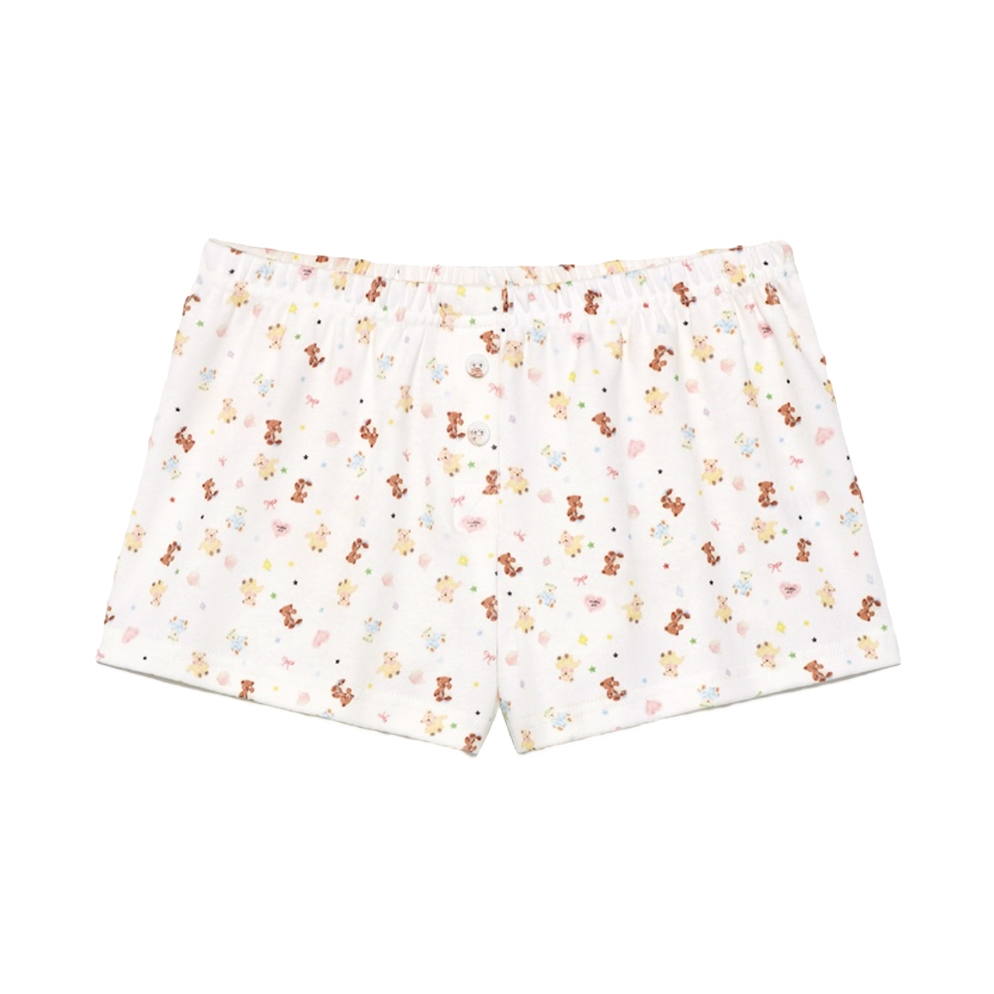 (W) 글로니 와일드 버튼 쇼츠 테디((W) Glowny Wild Button Shorts Teddy) - 1