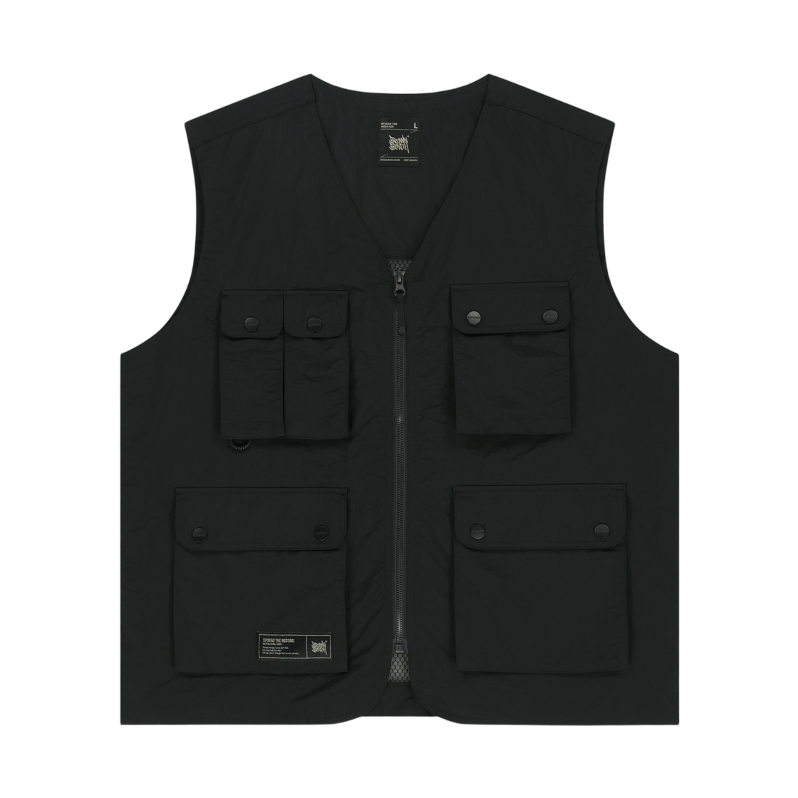 BLMMVT001BK Brownbreath Utility Mesh Vest Black