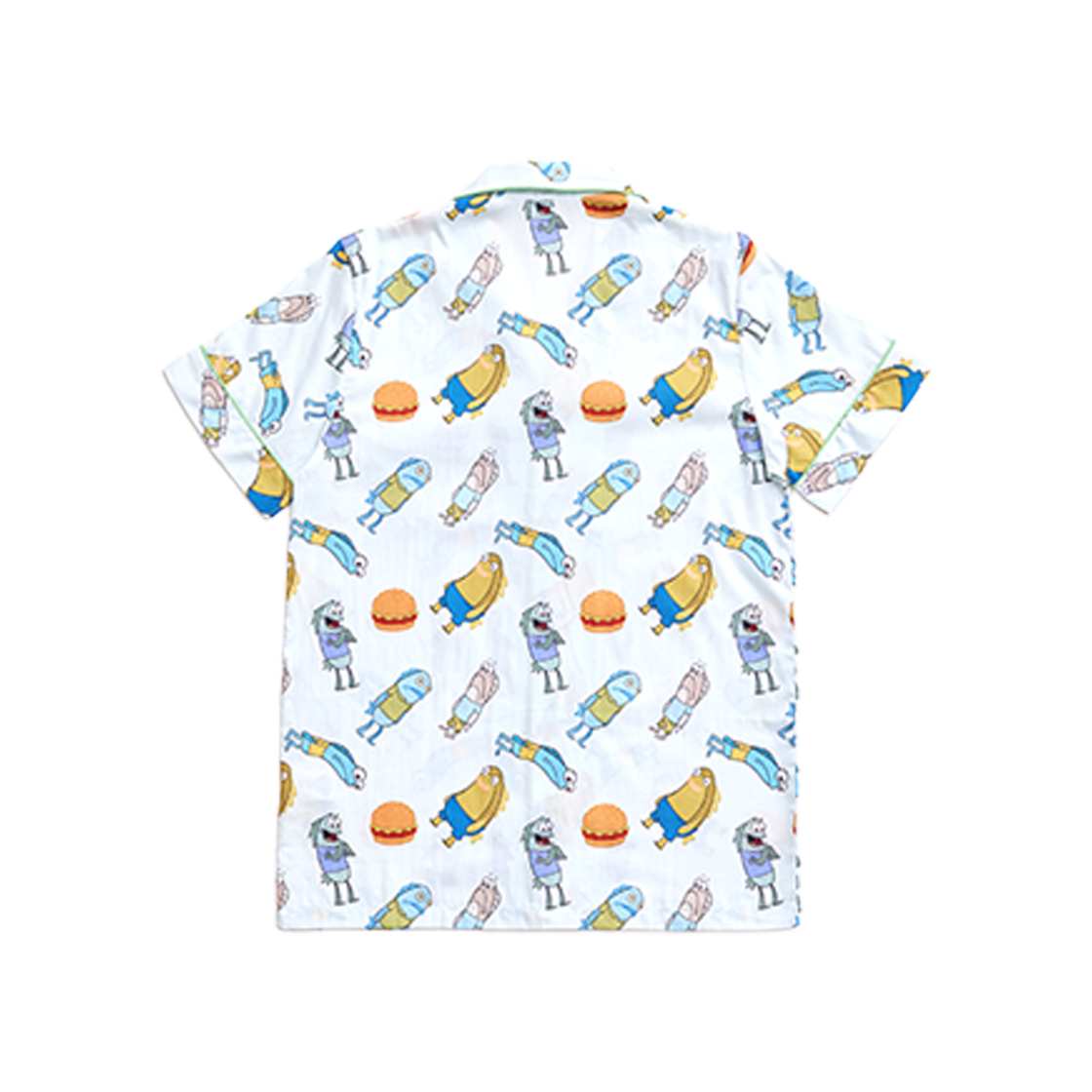 댄꼼마 x 스폰지밥 비키니시티 주민들 반팔 잠옷(DANCOMMA x SpongeBob SquarePants Bikini Bottom Residents Short Sleeve Pajama Set) - 2