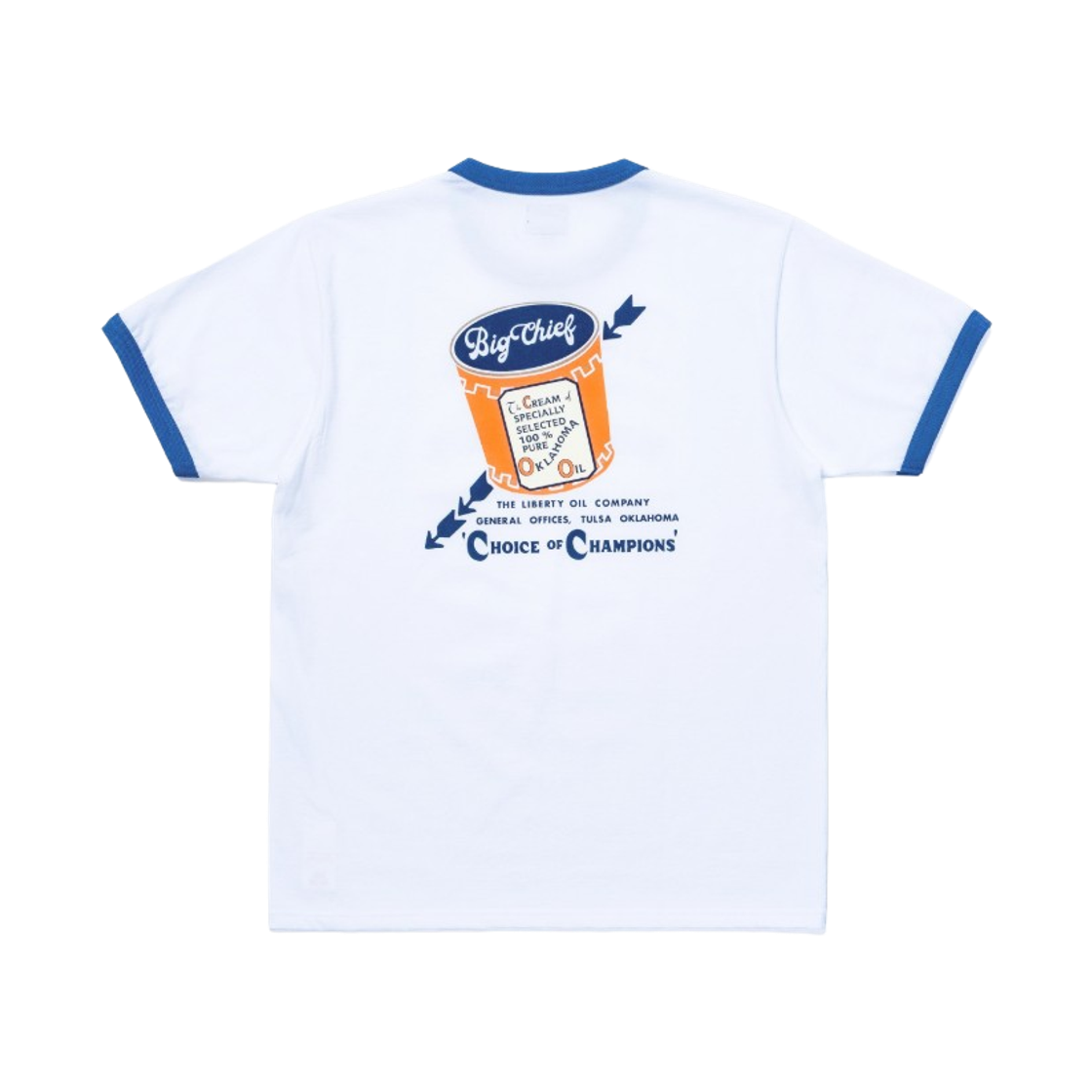 더 리얼 맥코이 빅 치프 조 맥코이 티셔츠 화이트 블루(The Real McCoy's Big Chief Joe Mccoy T-Shirt White Blue) - 2