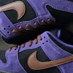 Nike SB Dunk Low Pro Persian Violet and Off Noir 착용 스타일