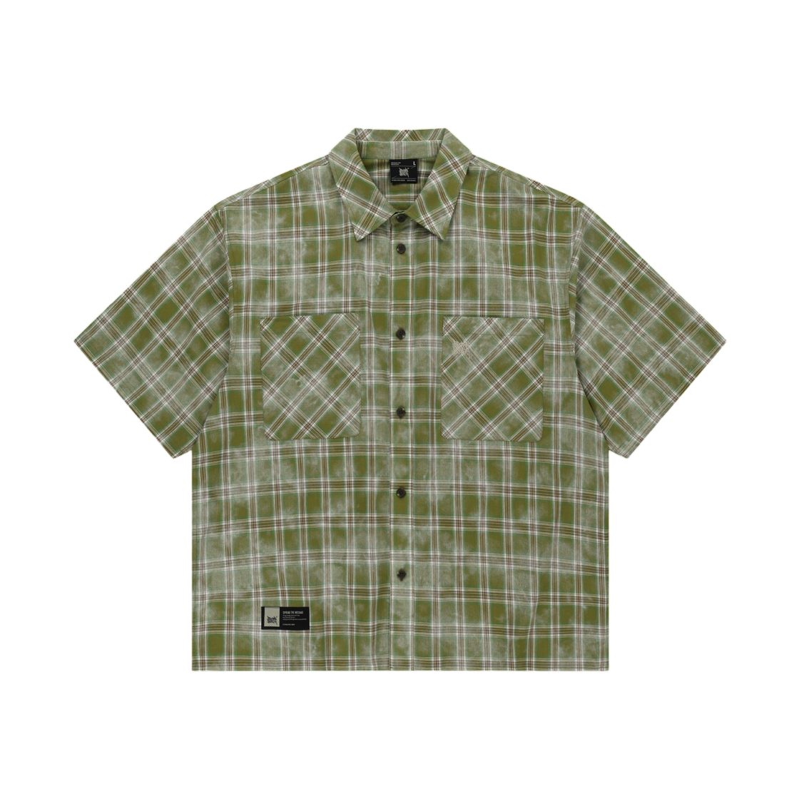 브라운브레스 체크 태그 셔츠 그린(Brownbreath Check Tag Shirts Green)