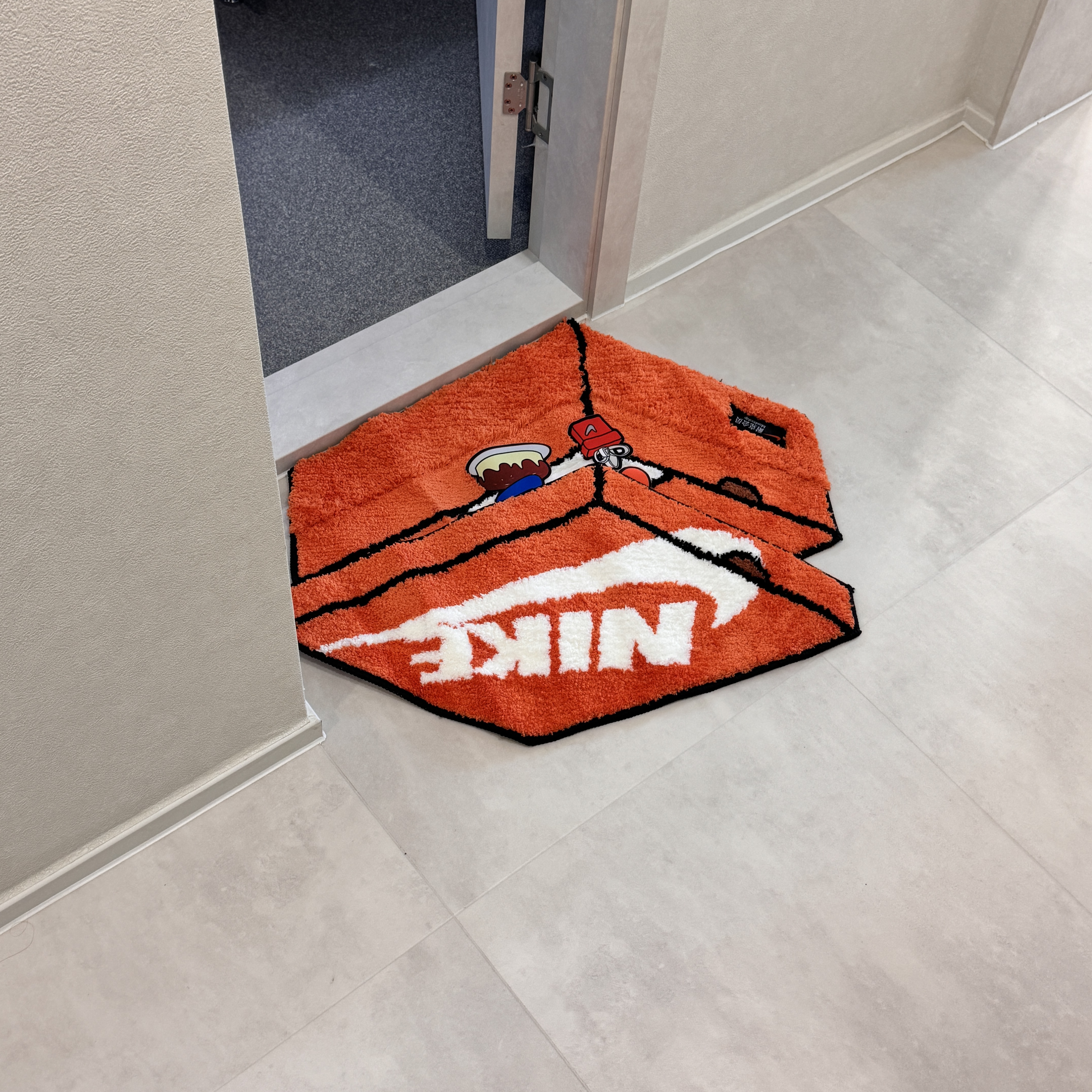 Nike Box Rugmat Orange 착용 스타일 - 1