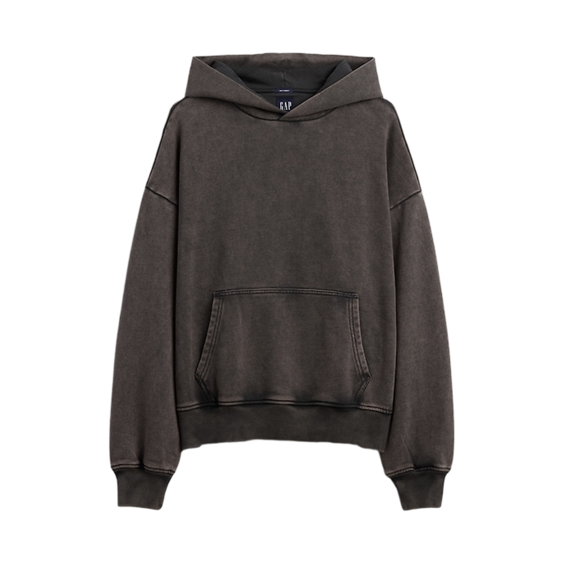 (W) 갭 헤비웨이트 오버사이즈 후드 블랙 워시((W) Gap Heavyweight Oversized Hoodie Black Wash)