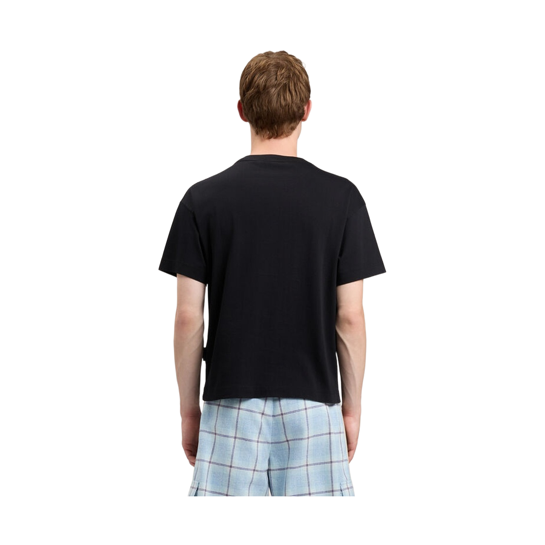 팜엔젤스 넥 로고 레귤러 티셔츠 - 블랙 레드(Palm Angels Neck Logo Regular Tee - Black Red) - 4