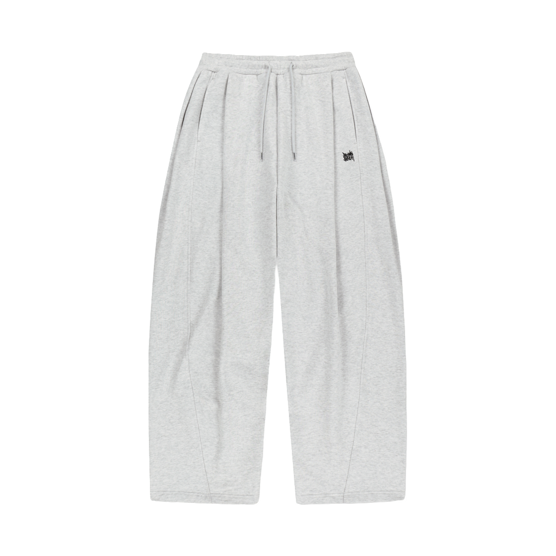 브라운브레스 태그 투턱 와이드 스웨트팬츠 애쉬(Brownbreath Tag Two Tuck Wide Sweat Pants Ash)