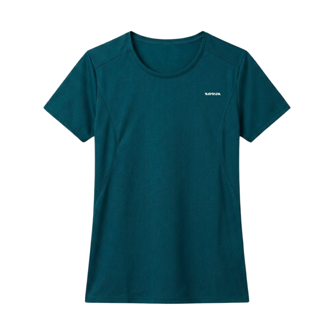 데카트론 여성 러닝 심리스 반팔 티 런 컴포트 500 틸 블루(DECATHLON Kiprun Women's Running Seamless TShirt Run Comfort 500 Teal Blue) - 1