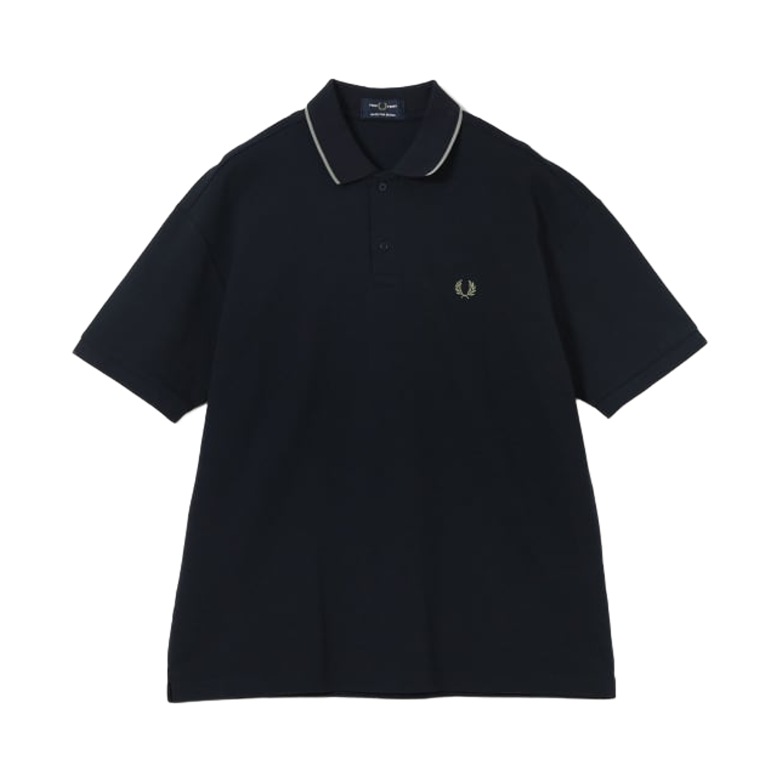 - Fred Perry x Beams Relaxed Fit Pique Polo Shirt Navy