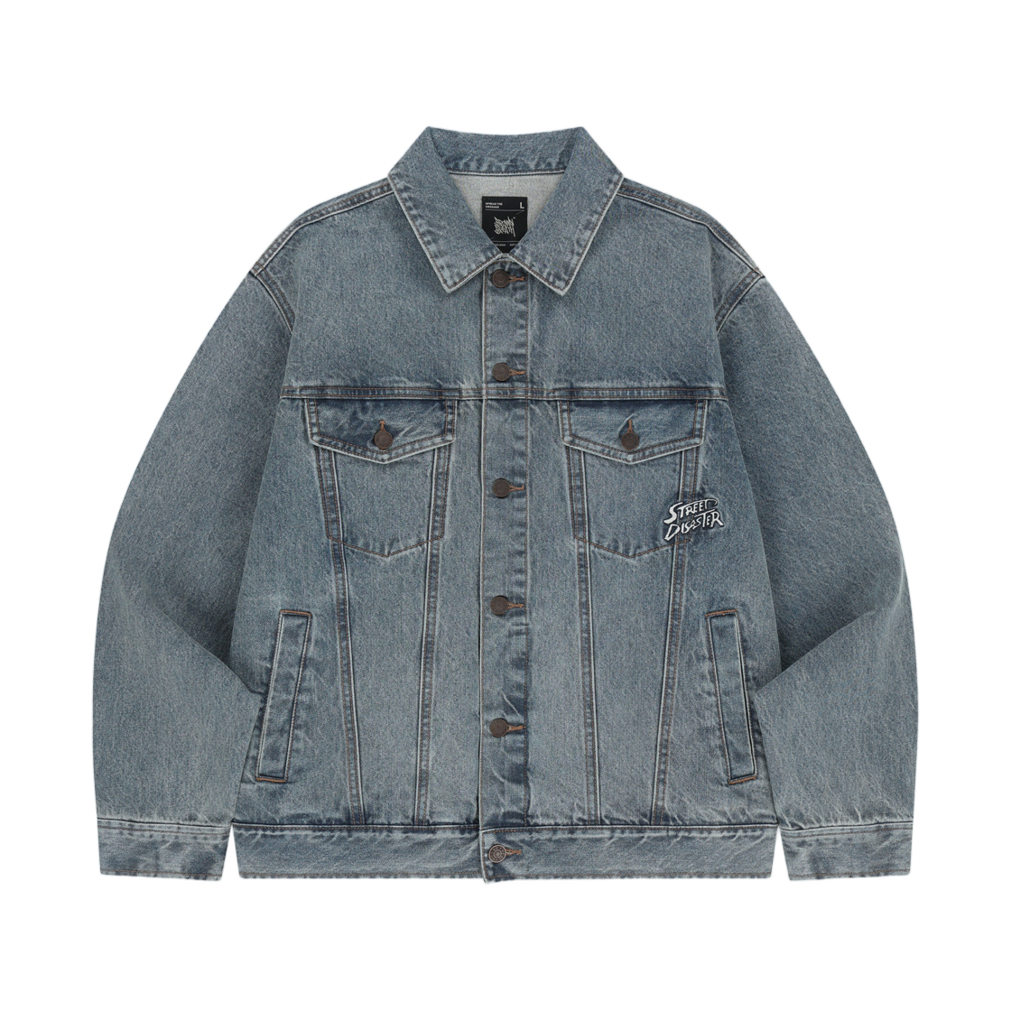 BLSMJK001BL Brownbreath Denim Trucker Jacket Blue