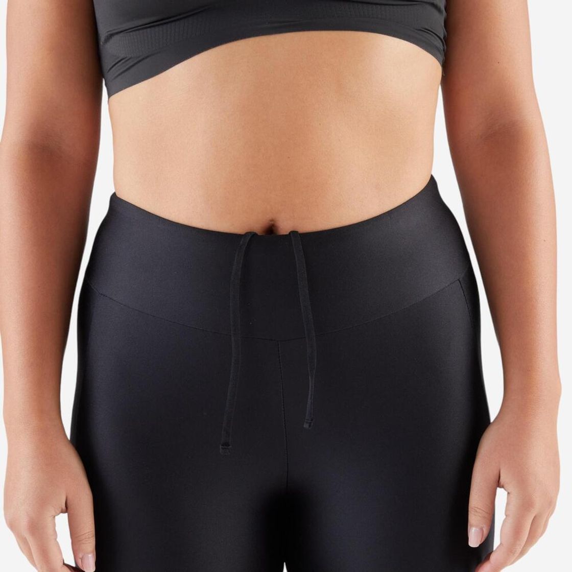 데카트론 여성 4부 러닝 레깅스 쇼츠 런 드라이 100 스모크 블랙(DECATHLON Women’s Running Tight Shorts Run Dry 100 Smoke Black) - 4
