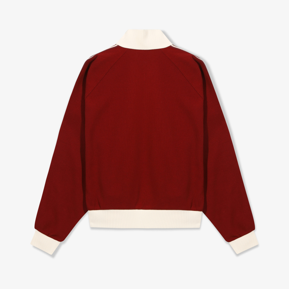 [6% 적립] 휠라 1911 여성 니트트랙 집업 다크 레드([6% 적립] FILA 1911 Women knit Track Zip-Up Dark Red) - 2