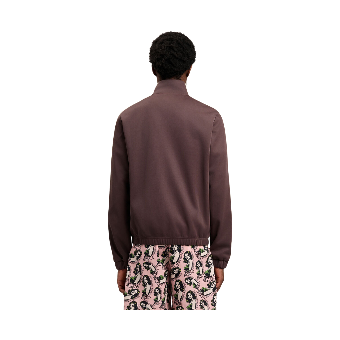 팜엔젤스 클래식 로고 빈티지 트랙 탑 - 브라운 오프 화이트(Palm Angels Classic Logo Vint Track Top - Brown Off White) - 4