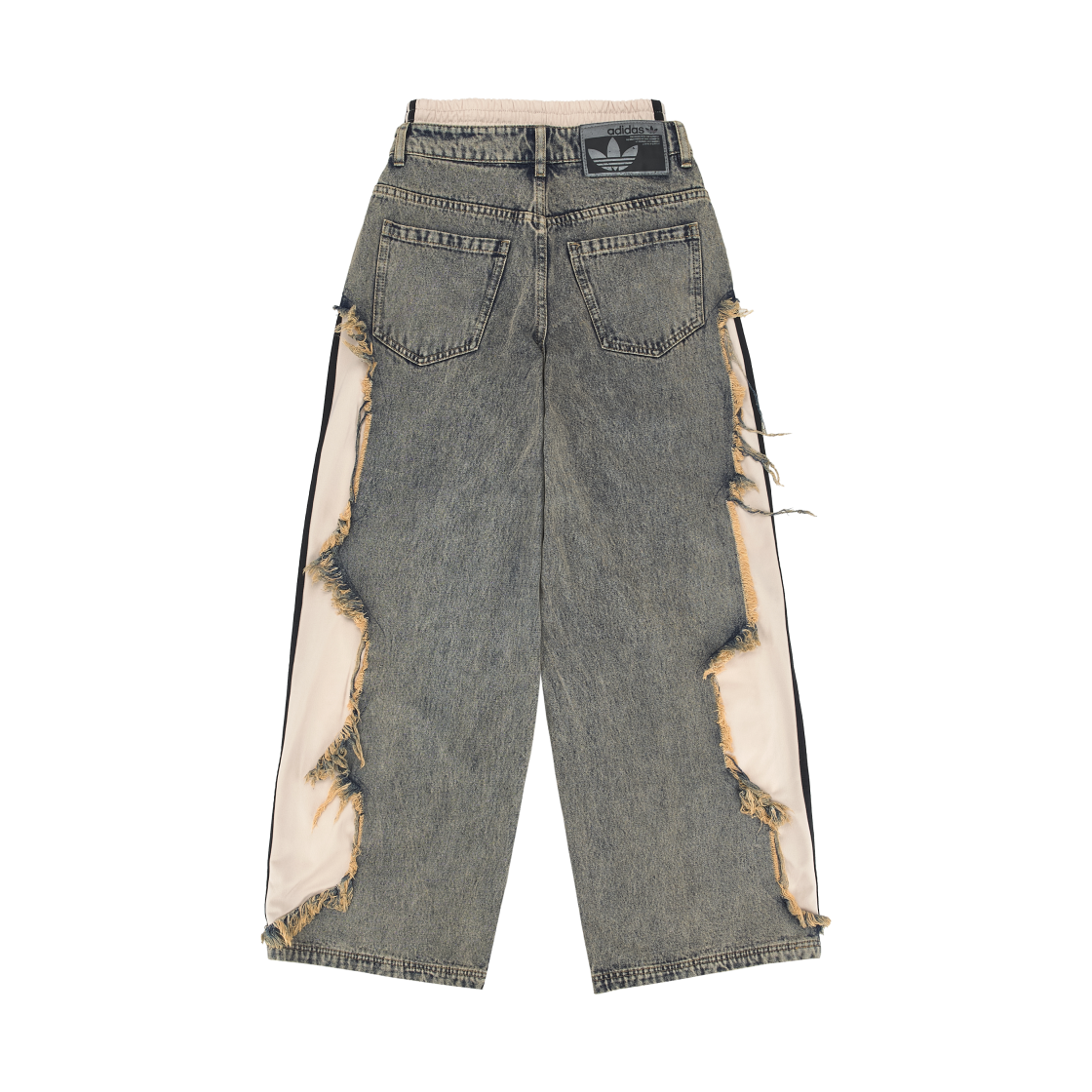 (W) 아디다스 아딜레늄 5.0 디컨스트럭티드 데님 팬츠 초키 브라운 - KR 사이즈((W) Adidas Adilenium 5.0 Deconstructed Denim Pants Chalky Brown - KR Sizing) - 2