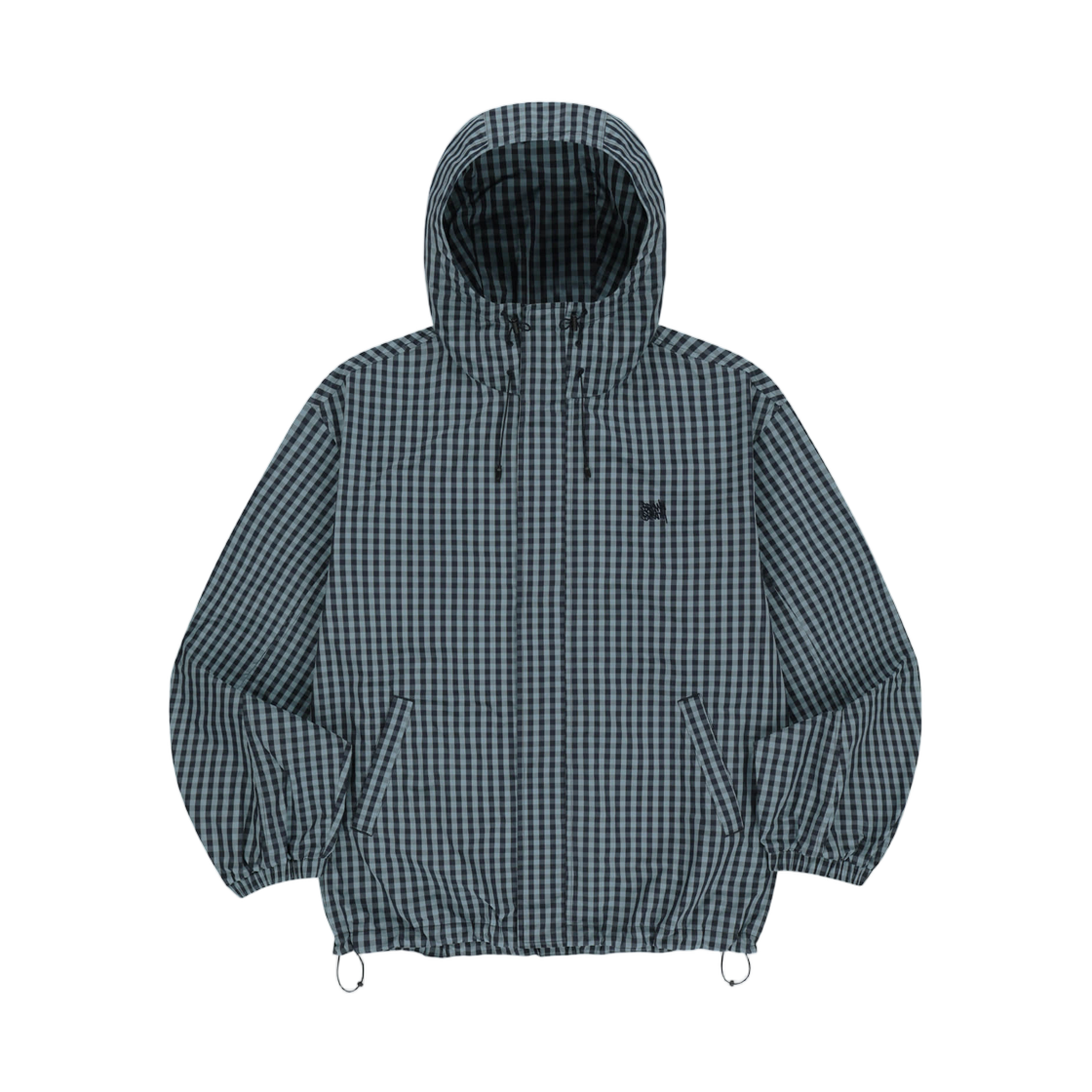 BLMMJK003BL Brownbreath Check Windbreaker Jacket Blue