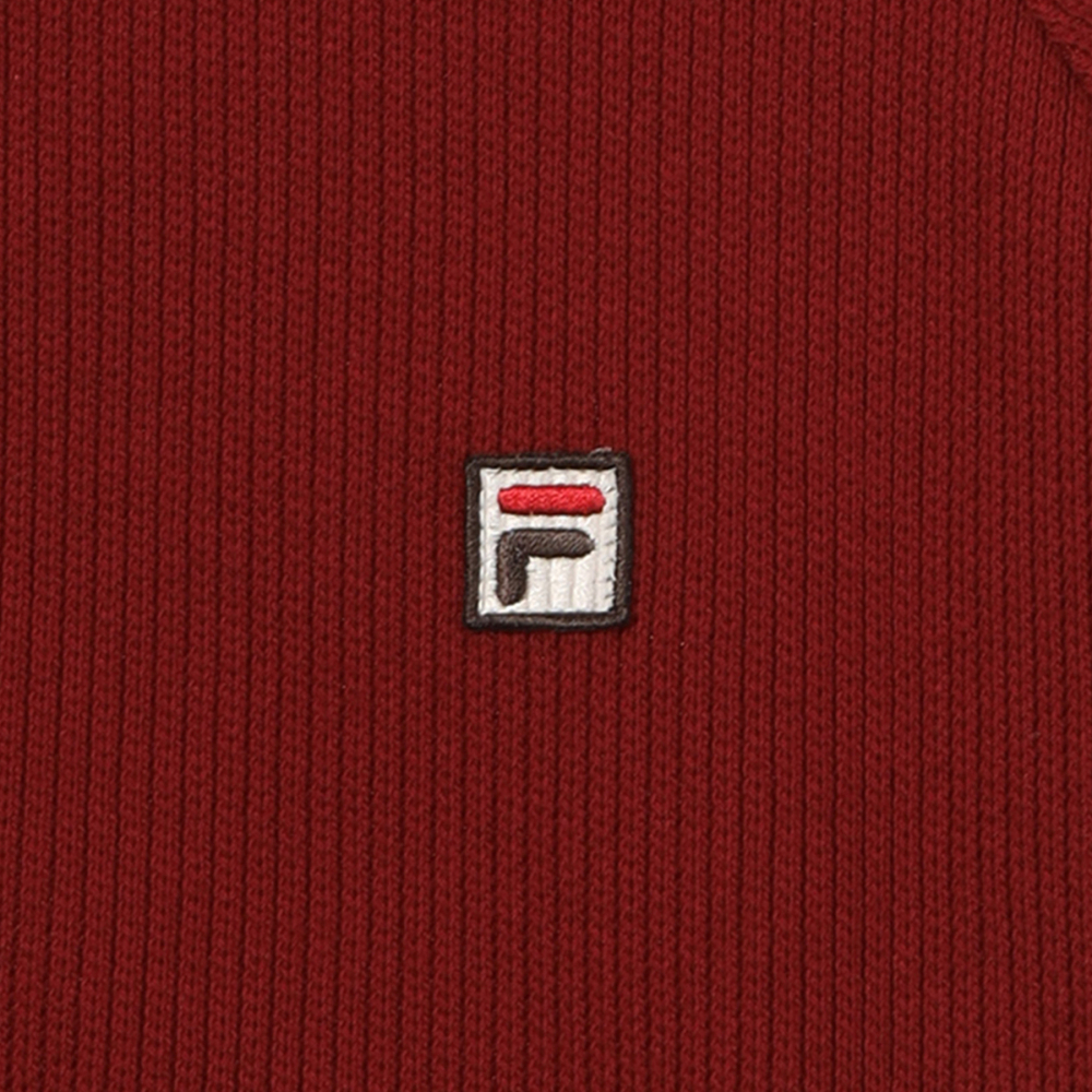 [6% 적립] 휠라 1911 여성 니트트랙 집업 다크 레드([6% 적립] FILA 1911 Women knit Track Zip-Up Dark Red) - 5