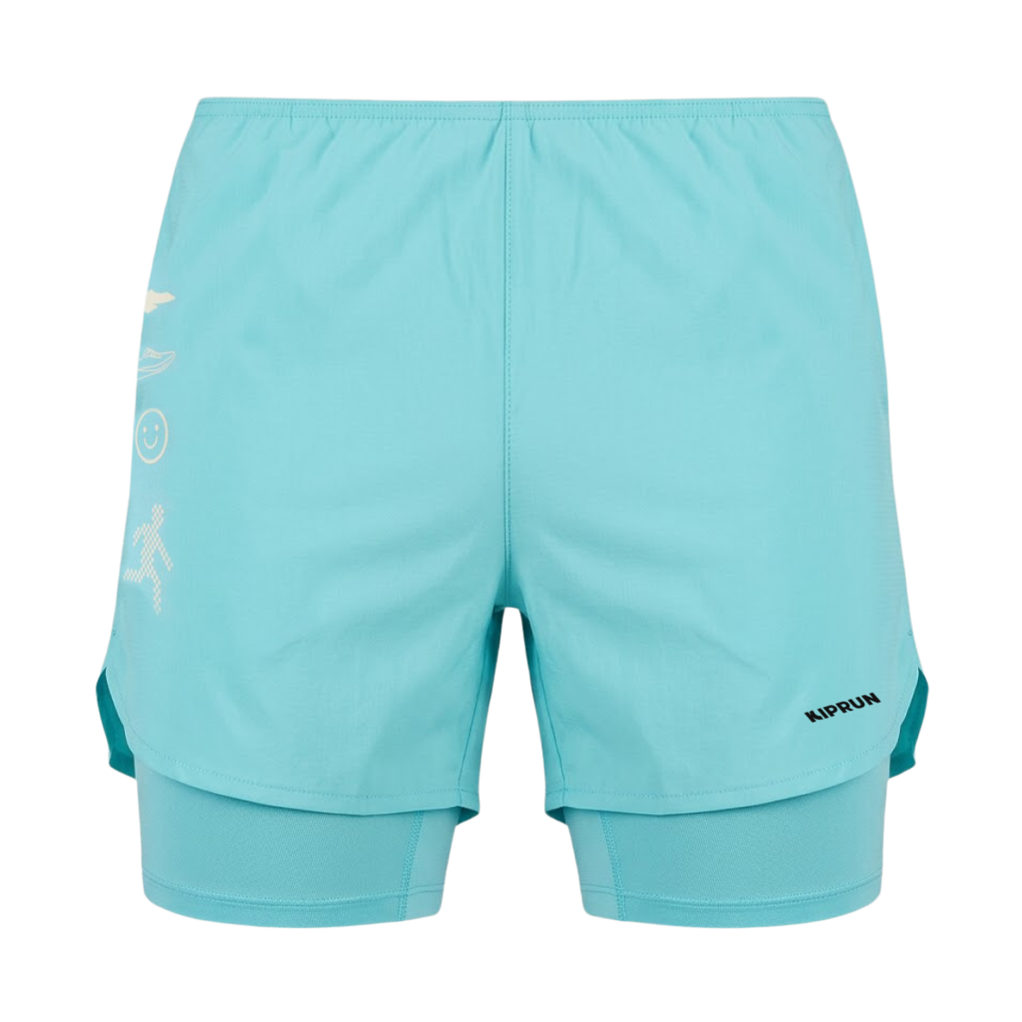 데카트론 남성 5인치 러닝 투인원 쇼츠 런 500 라군 블루(DECATHLON Men's 5" Running 2-in-1 Shorts Run 500 Lagoon Blue)
