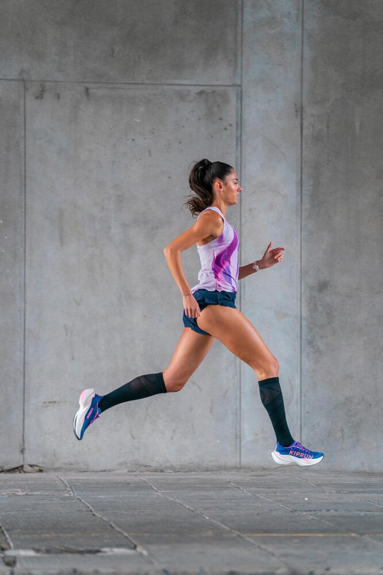 데카트론 여성 3인치 러닝 경량 쇼츠 런 900 브리프 내장 아스팔트 블루(DECATHLON Women’s 3-inch Running Lightweight Shorts Run 900 With Briefs Asphalt Blue) - 8
