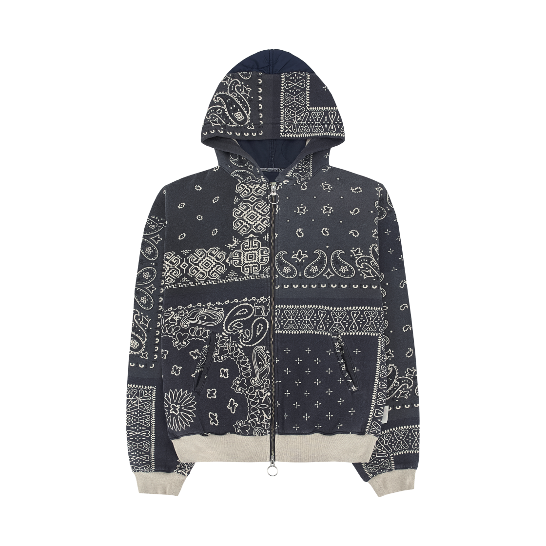 캐피탈 플리스 반다나 비부악 후드 블루종 블랙(Kapital Fleece Bandana Bivouac Hooded Blouson Black)