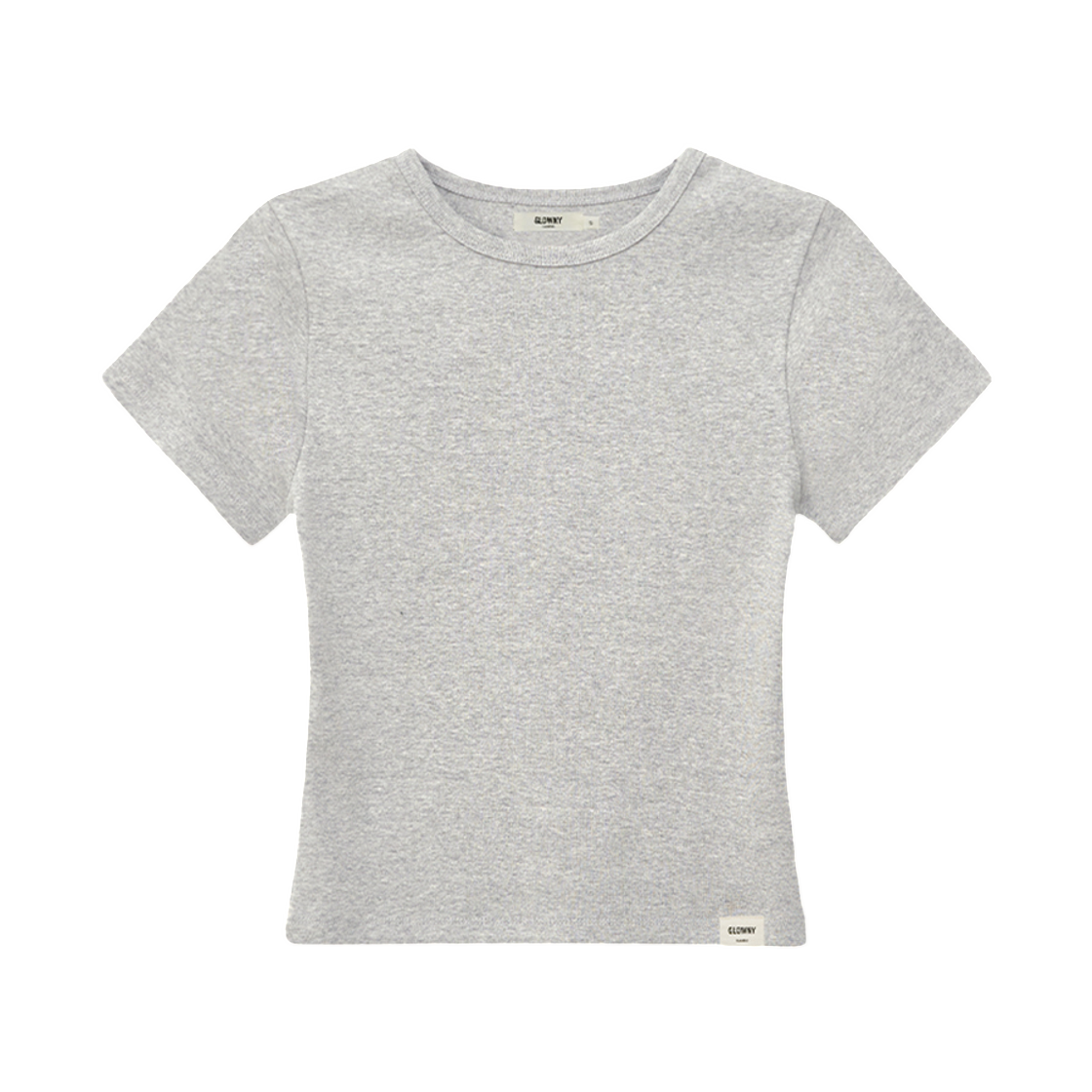 (W) 글로니 G 베이비 티셔츠 멜란지 그레이((W) Glowny G Baby T-Shirt Melange Gray) - 1