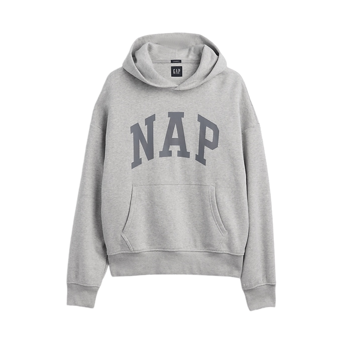 (W) 갭 빈티지 소프트 냅 로고 후드 라이트 헤더 그레이((W) Gap Vintage Soft NAP Logo Hoodie Light Heather Grey) - 1