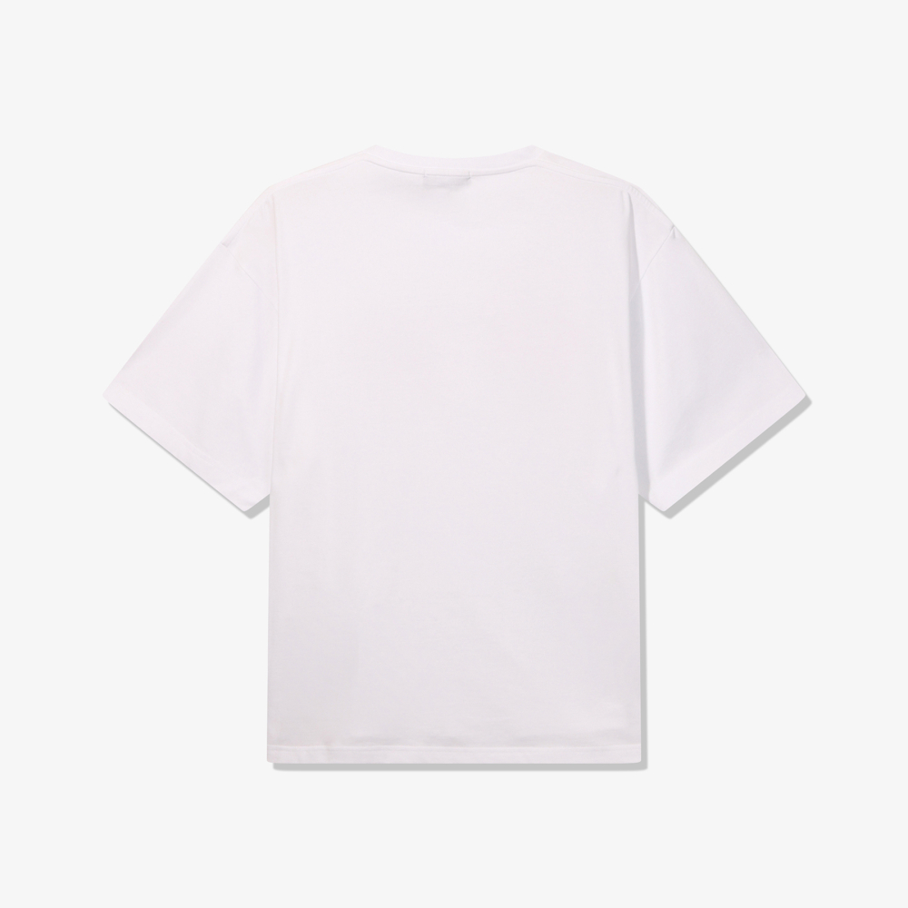 [6% 적립] 휠라 HERITAGE COLLECTION 오버핏 피케 반팔티 화이트([6% 적립] FILA HERITAGE COLLECTION Front Big Graphic T-Shirt White) - 3