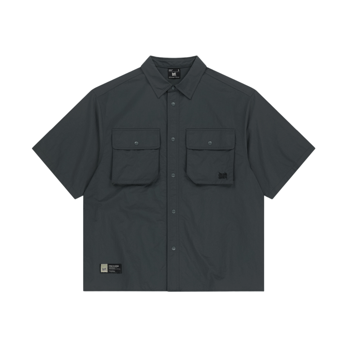 BLMMSS001CC Brownbreath Nylon Work Shirts Charcoal
