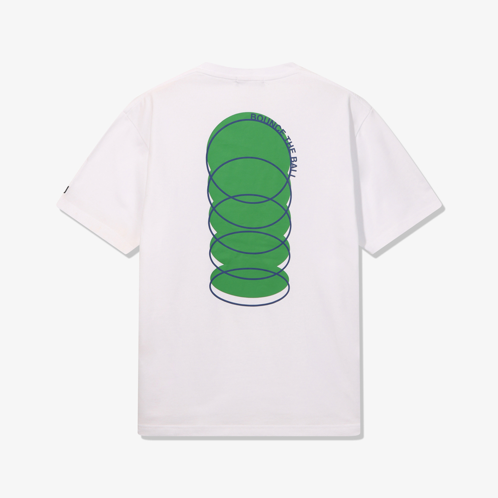 [6% 적립] 휠라 HERITAGE COLLECTION 바운스 그래픽 반팔티 화이트([6% 적립] FILA HERITAGE COLLECTION Bounce The Ball T-Shirt White) - 3