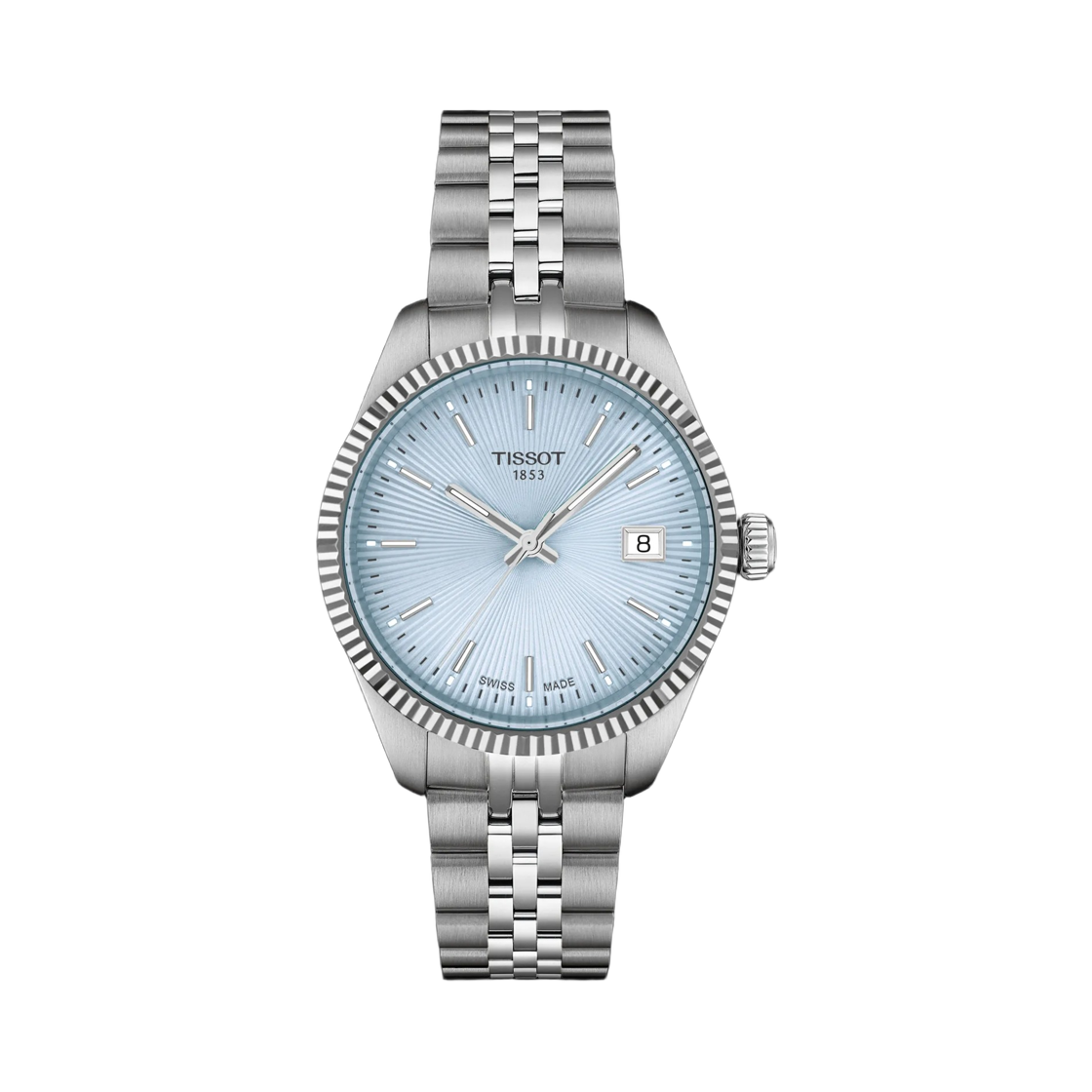 티쏘 발라드 쿼츠 34mm 스테인리스 스틸 그레이 아이스 블루(Tissot Ballade Quartz 34mm Stainless Steel Grey Ice Blue)