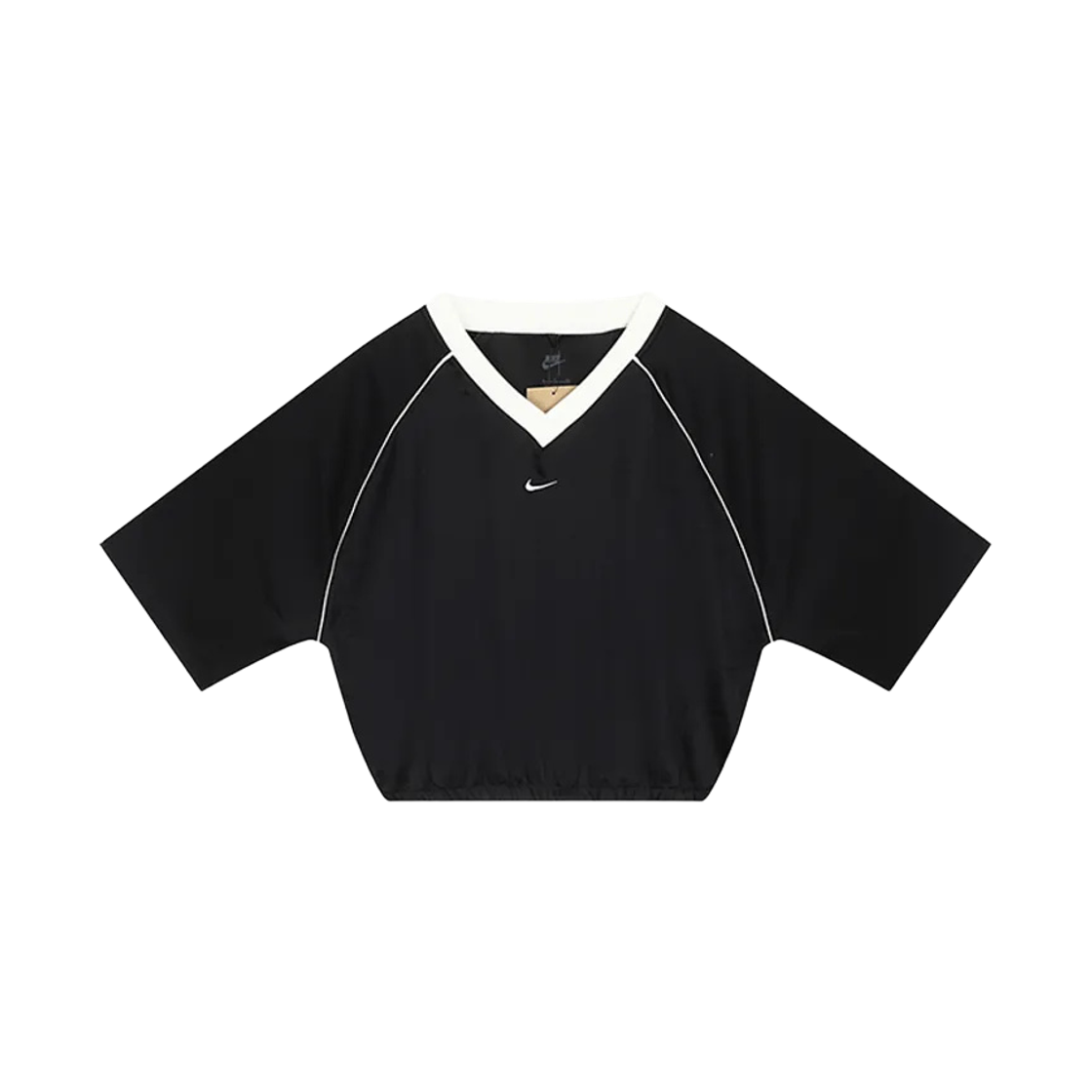 IH1331-010 (W) Nike NSW Oversized Satin Top Black Sail - Asia