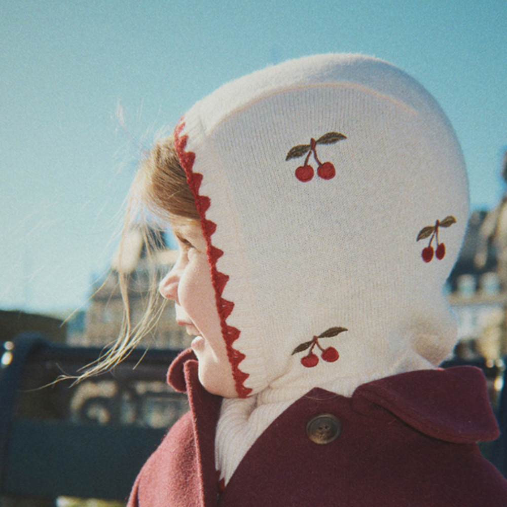 콩제슬래드 콜레트 바라클라바 체리(Konges Sløjd Collette Balaclava Off White) - 2