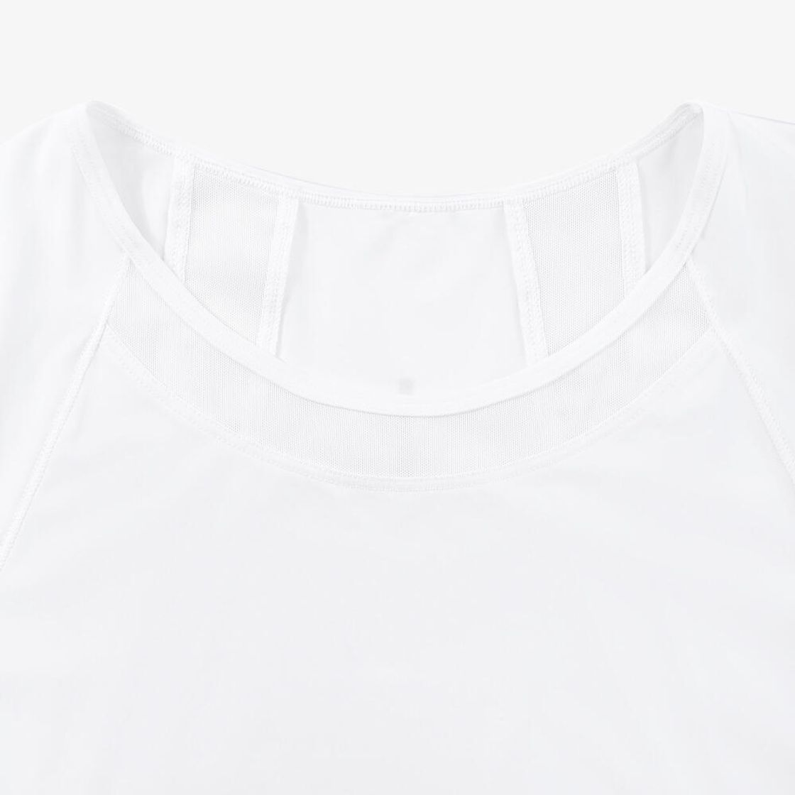 데카트론 여성 러닝 숏 싱글렛 런 드라이 500 울트라 화이트(DECATHLON Women's Running Short Singlet Run Dry 500 Ultra White) - 4
