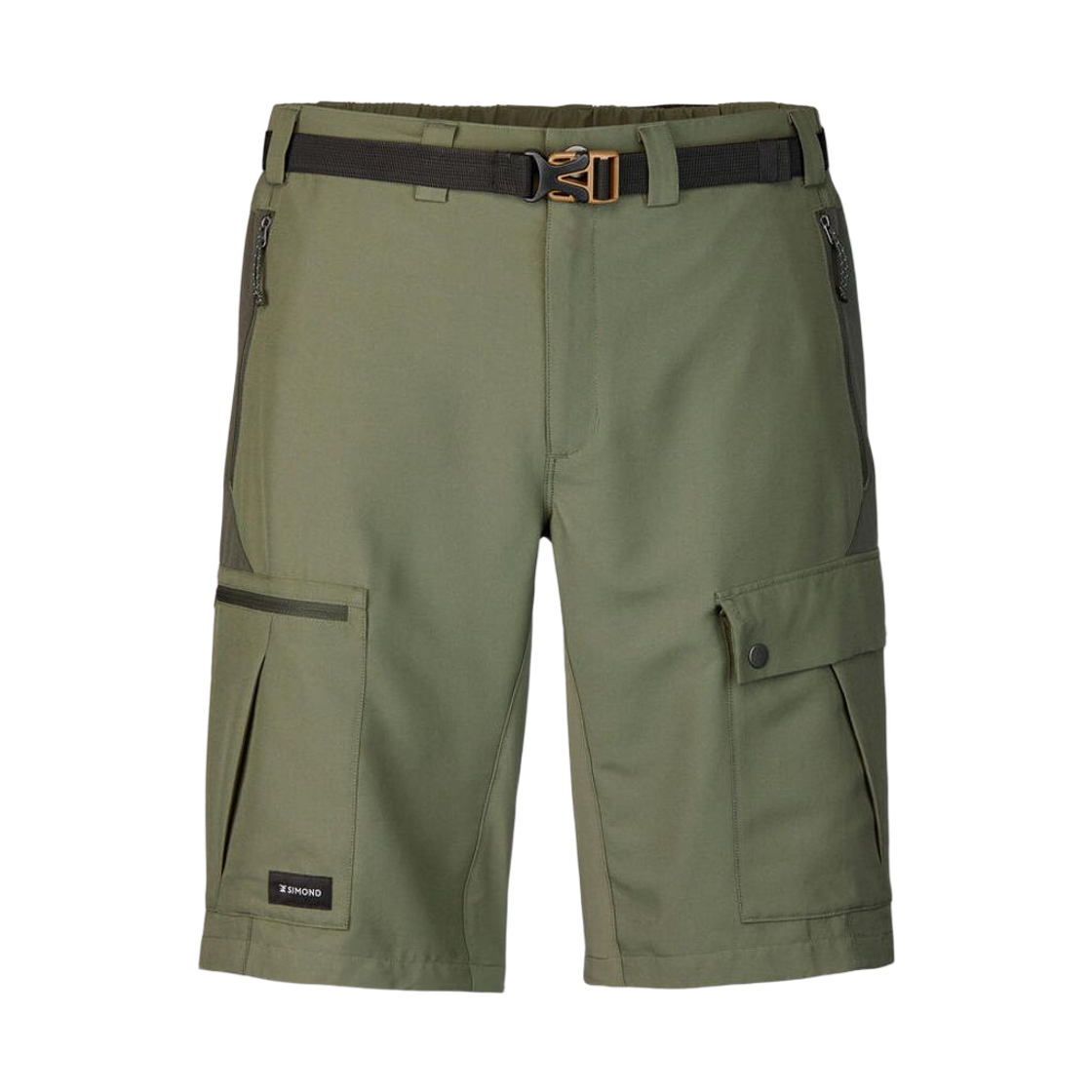 데카트론 남성 5부 백패킹 반바지 MT500 브론즈 카키 그린(DECATHLON Men’s Backpacking Shorts MT500 Bronze Khaki Green) - 1