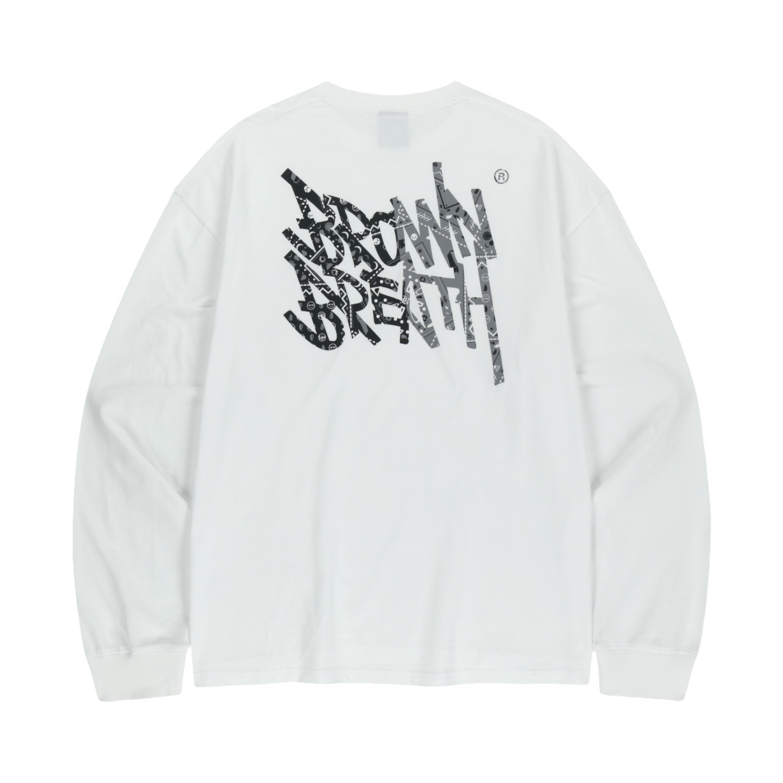 브라운브레스 페이즐리 태그 롱슬리브 화이트(Brownbreath Paisley Tag Longsleeve White)