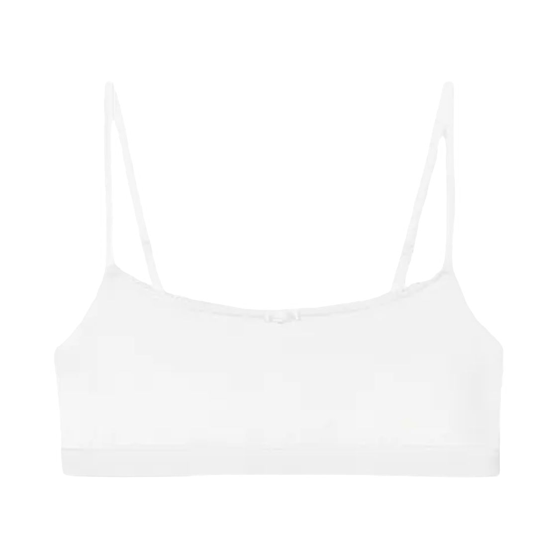 (W) 글로니 멜로우 스쿱 브라 화이트((W) Glowny Mellow Scoop Bra White) - 1