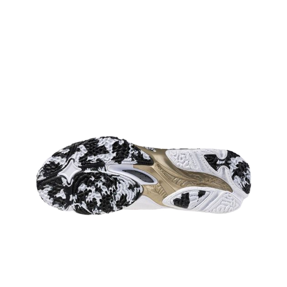 미즈노 웨이브 라이트닝 Z8 미드 화이트 블랙 GE 골드(Mizuno Wave Lightning Z8 Mid White Black GE Gold) - 2