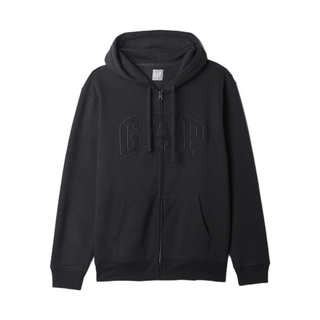 갭 빈티지 소프트 아치 로고 집 후드 블랙 그레이(Gap Vintage Soft Arch Logo Zip Hoodie Black Grey)