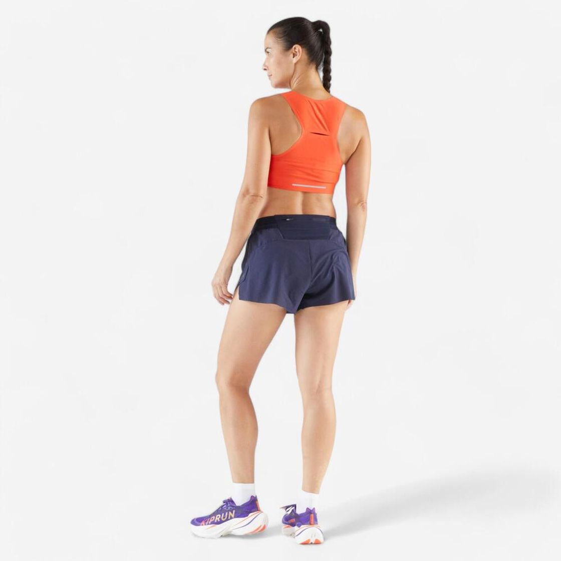 데카트론 여성 3인치 러닝 경량 쇼츠 런 900 브리프 내장 아스팔트 블루(DECATHLON Women’s 3-inch Running Lightweight Shorts Run 900 With Briefs Asphalt Blue) - 7