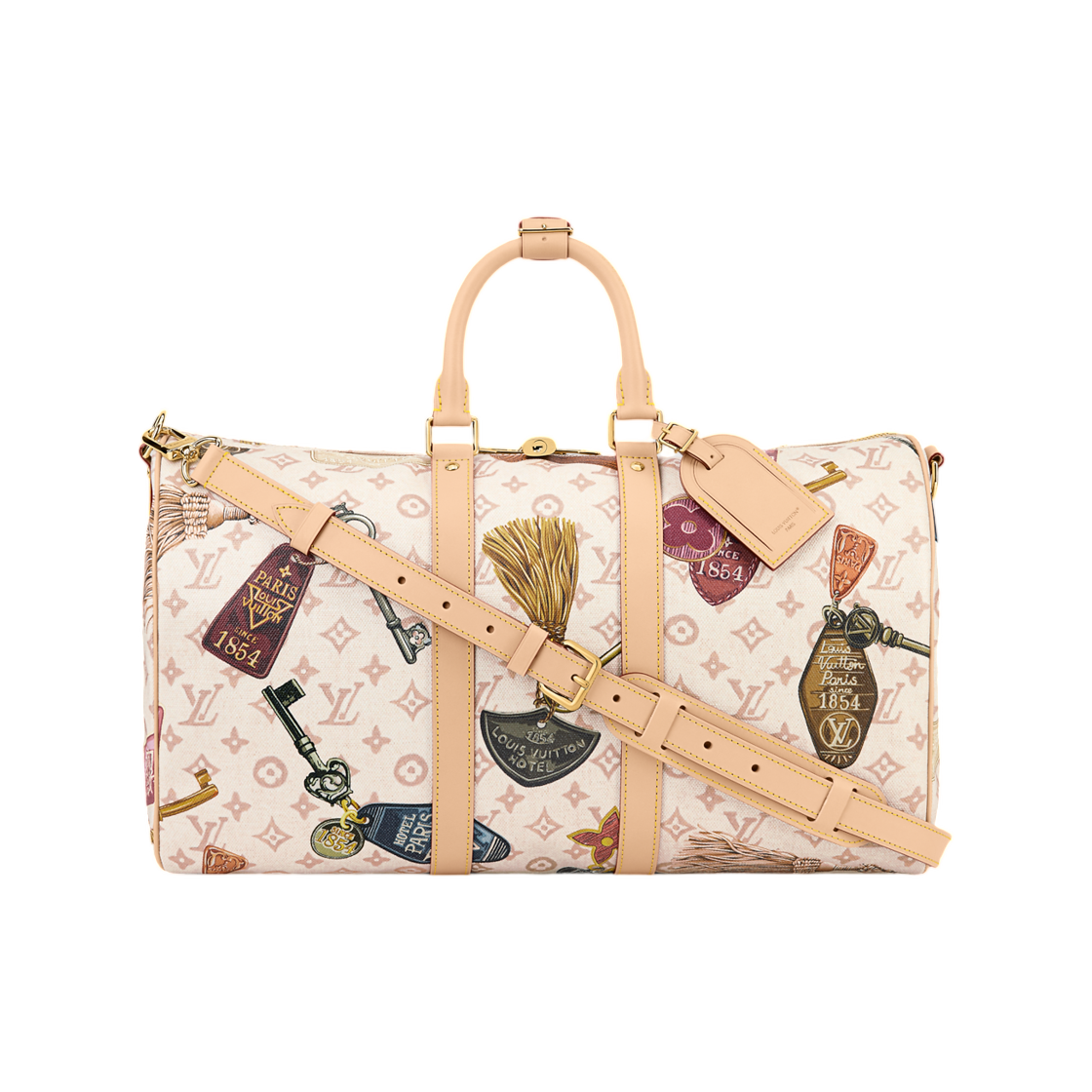 M28780 Louis Vuitton Keepall Bandouliere 45 Monogram Dune