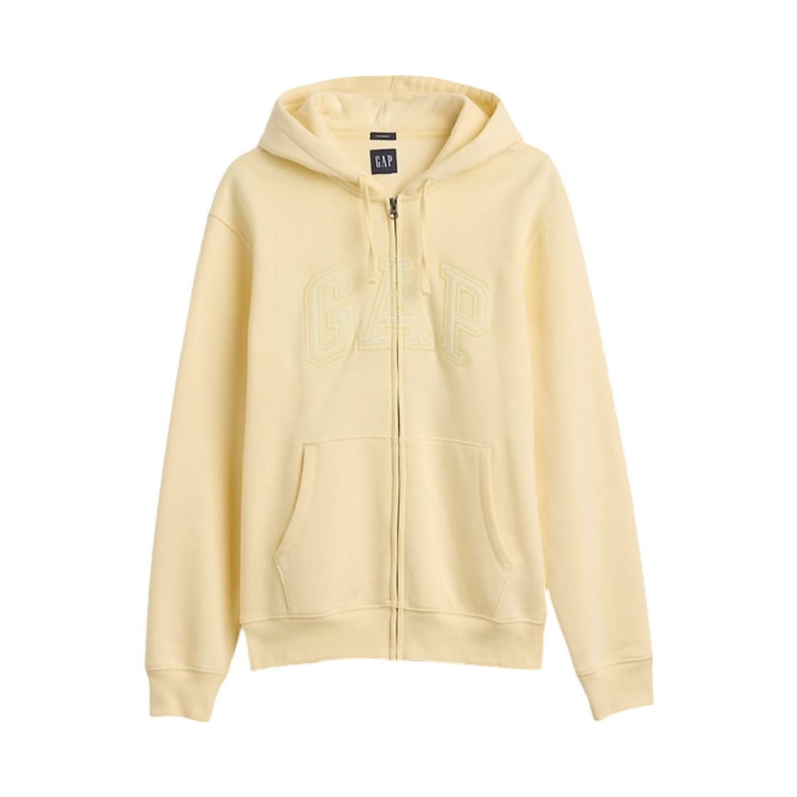 갭 빈티지 소프트 아치 로고 집 후드 메이즈 옐로우(Gap Vintage Soft Arch Logo Zip Hoodie Maize Yellow)