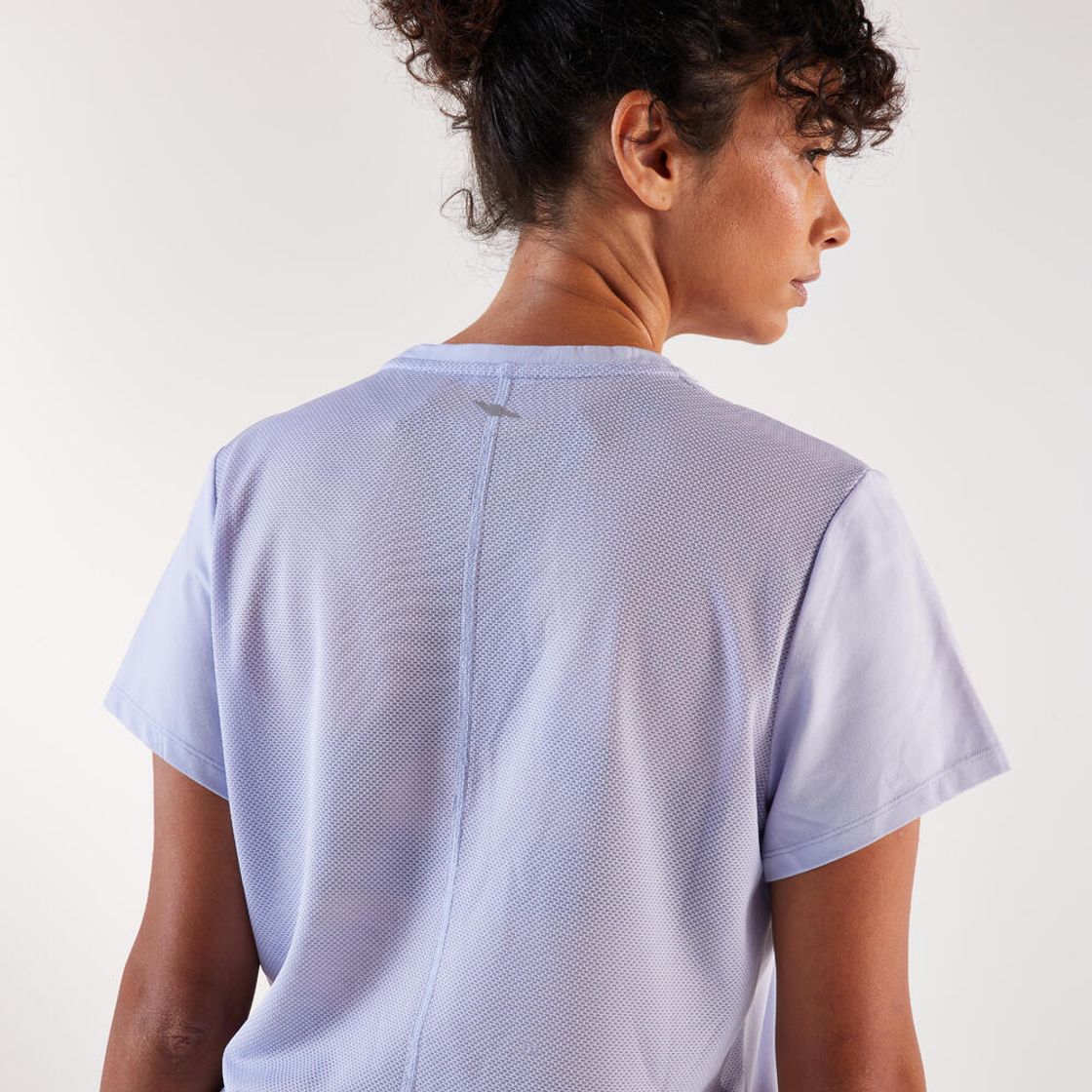 데카트론 여성 러닝 반팔 티 런 드라이 500 스위트 퍼플(DECATHLON Women's Running Short-Sleeved T-Shirt Run Dry 500 Sweet Purple) - 5