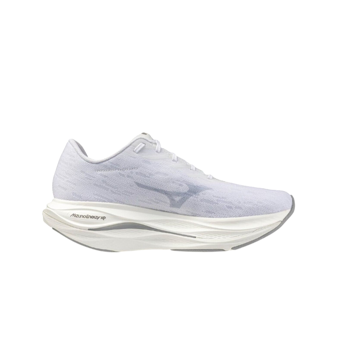 J1GC253681 Mizuno Wave Rebellion Flash 3 White Silver Dark Gray